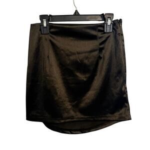 shein satin mini skirt womens xs